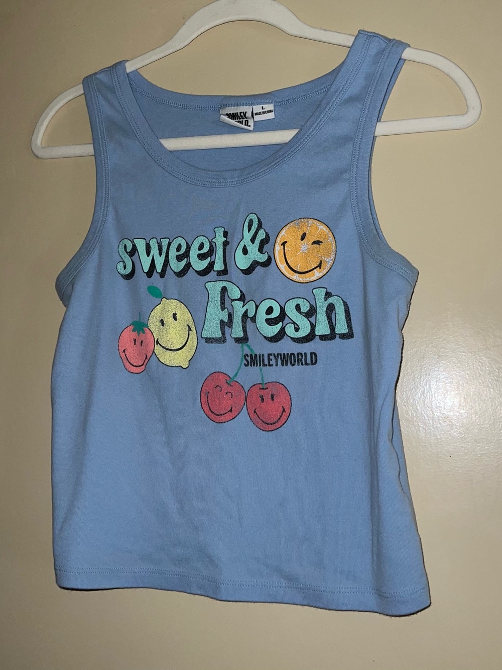Sweet & Fresh Light Blue Tank Top